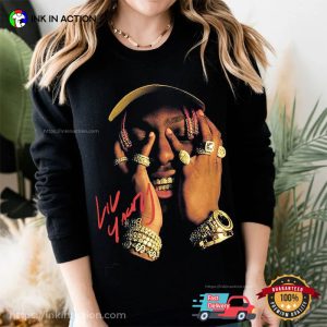 Rapper Lil Yachty Portrait Signature T Shirt 3