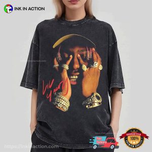 Rapper Lil Yachty Portrait Signature T Shirt 4