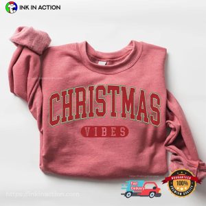 Retro Christmas Vibes Basic T Shirt 3