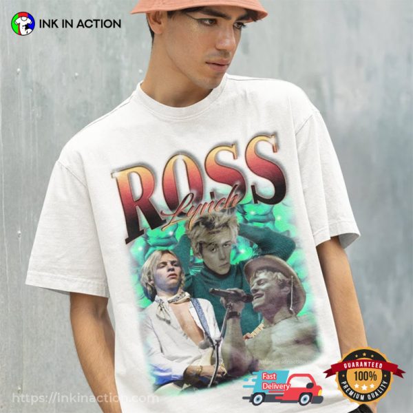 Retro ROSS LYNCH Young Collage T-Shirt