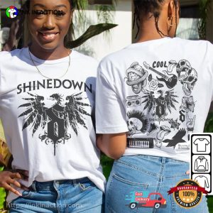 Retro Shinedown Best Hits Doodle Comfort Colors Tee