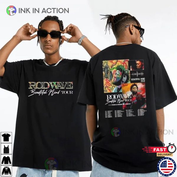 Rod Wave Beautiful Mind Tour 2022 Tracklist T-shirt