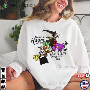 Room On My Broom Flying Witch Comfort Colors Tee
