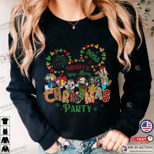 Santa Mickey And Minnie Mickey's Party 2023 Comfort Colors Shirt