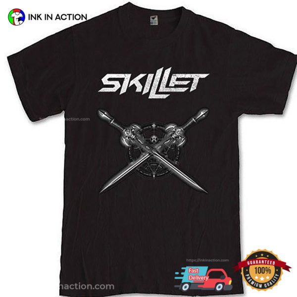 SKILLET Rock Band Theory Of A Deadman Tour Shirt