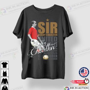 Sir Bobby Charlton Manchester United Legend Graphic Tee