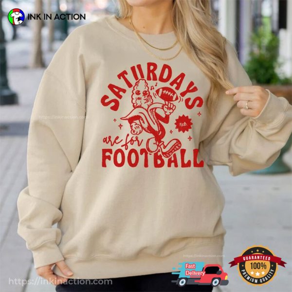 Saturdays Are For Football Corn Retro Nebraska Cornhuskers Shirt