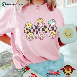 Super Mario Princess Peach And Friends Comfort Colors Shirt