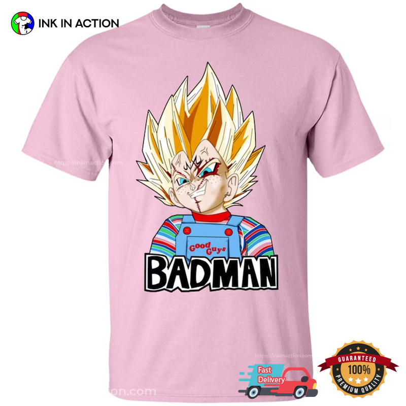 Saiyan Vegeta Badman Chucky Dragonball Anime T-Shirt