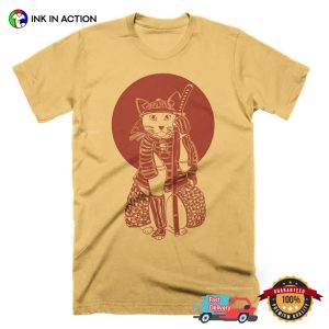 Samurai Cat Japan tokyo fashion style T Shirt 3