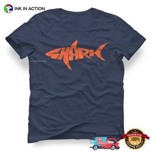 Shark Logo Designed Basic Shirt 1