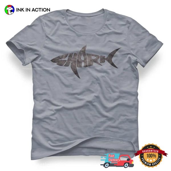 Shark Logo Designed Basic Shirt