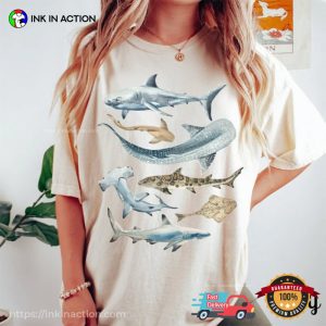 Shark Marine Biology Comfort Colors Shirt 1