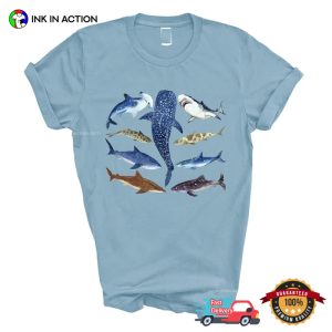 Shark Spiecies Ocean Life T Shirt 2