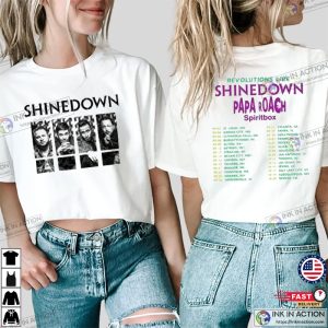 Shinedown Papa Eoach Spiritbox Tour Schedules 2 Sided Tee