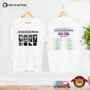 Shinedown Papa Eoach Spiritbox Tour Schedules 2 Sided Tee