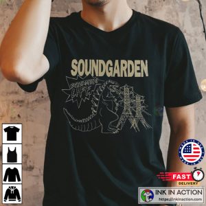 Soundgarden Godzilla Funny Art T Shirt 1