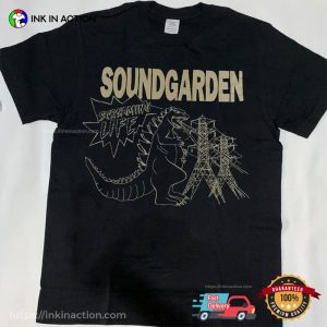 Soundgarden Godzilla Funny Art T Shirt 3