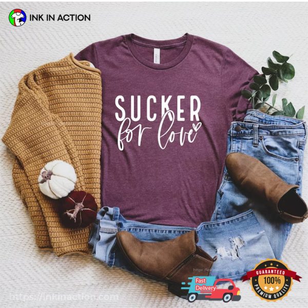 Sucker For Love Funny Valentine Comfort Colors Tee