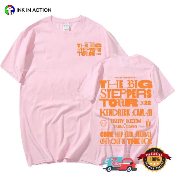 The Big Steppers Tour Concert Rapper Kendrick Lamar T-Shirt