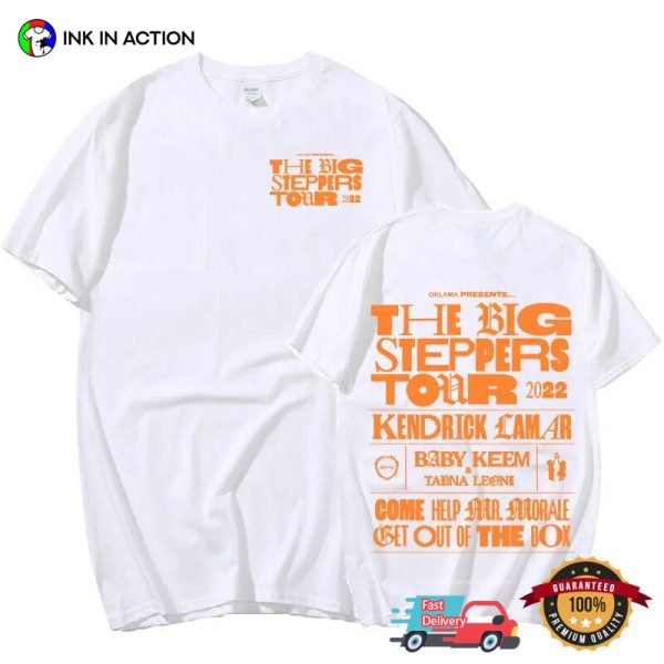 The Big Steppers Tour Concert Rapper Kendrick Lamar T-Shirt