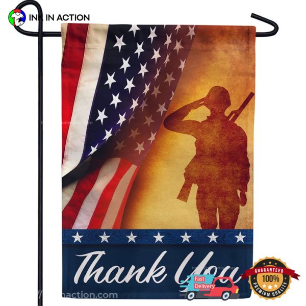 Thank You For Your Service, Honor A Veteran Flag