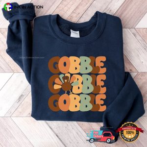 Thanksgiving gobble gobble Comfort Colors T Shirt 4