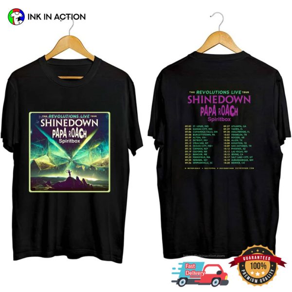 The Revolutions Live Shinedown Concert Schedule Shirt