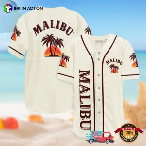 Tropical Beach Malibu Baseball Jersey