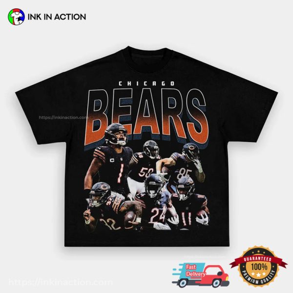 Vintage 90s NFL Chicago Bears Football Champions 2023-24 Shirt