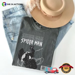 Vintage Black Suit Peter Spider Man Comfort Colors Shirt