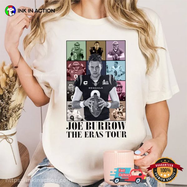 Vintage Burrow Football, Joe Burrow The Eras Tour Comfort Colors Shirt