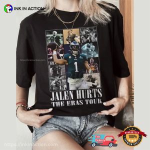 Vintage  Football Jalen Hurts The Eras Tour Comfort Colors Shirt