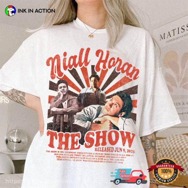 Vintage Niall Horan The Show Graphic Tee, Niall Horan 2023 Merch
