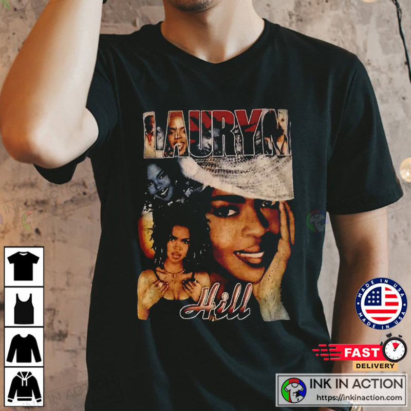 Vintage 90s Style Lauryn Hill Tour Unisex T-Shirt - Print your