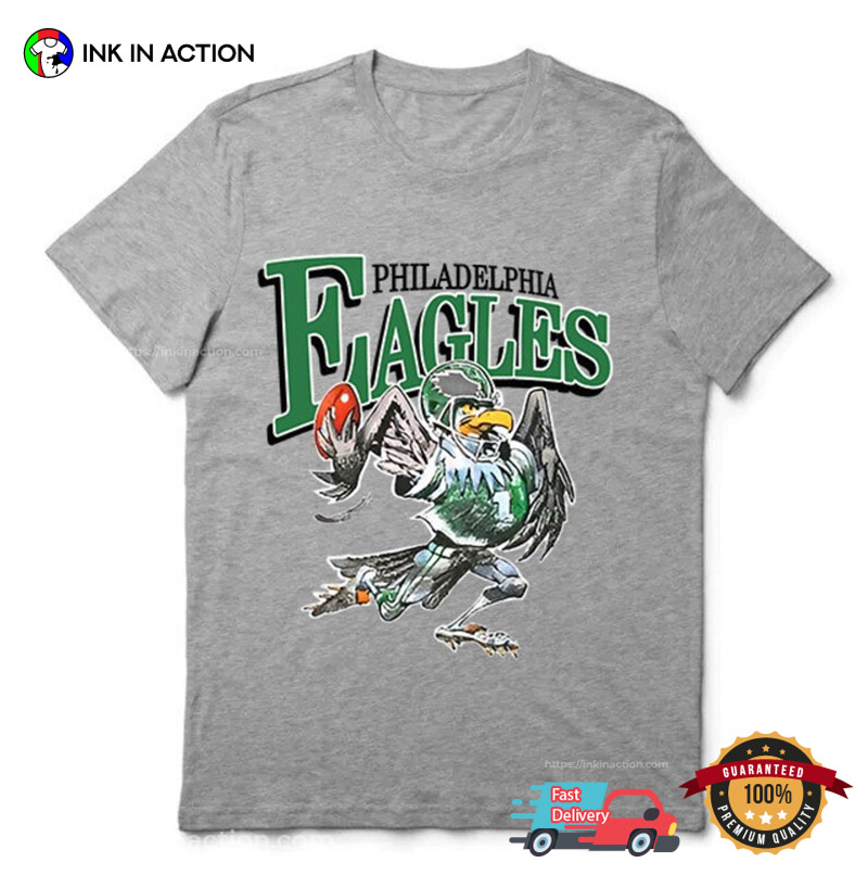 Philadelphia Eagles Vintage 90S Players Nfl Football T Shirt Black Cotton  Tee