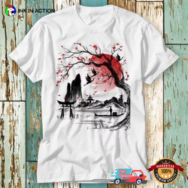 Vintage Japan Painting Art T-shirt