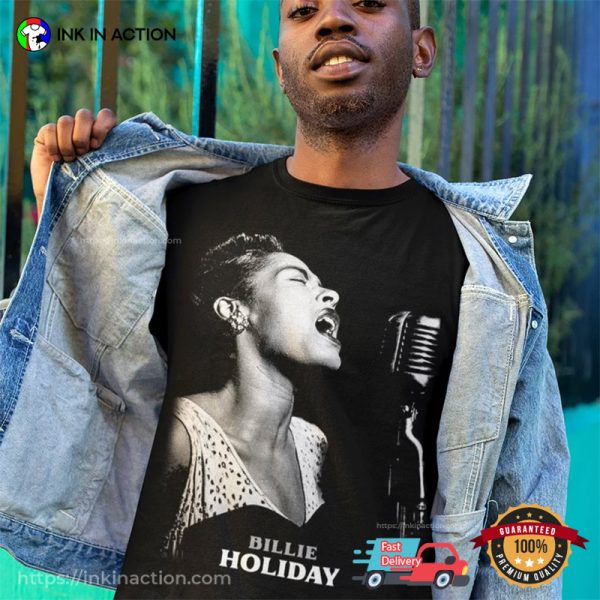 Vintage Jazz Singer Billie Holiday T-shirt