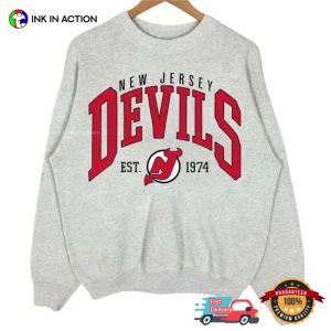 Vintage New Jersey Devils 1974 hockey tee 2