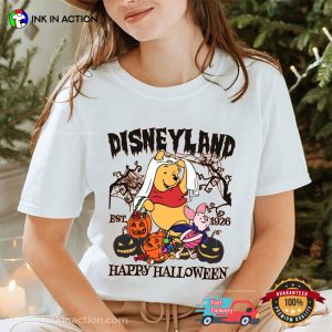Vintage Pooh Bear Halloween Trick Or Treat T Shirt 2