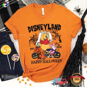 Vintage Pooh Bear Halloween Trick Or Treat T Shirt 3