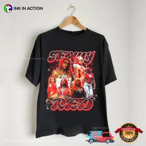 Vintage Sexyy Red Red Head Collage T Shirt 3