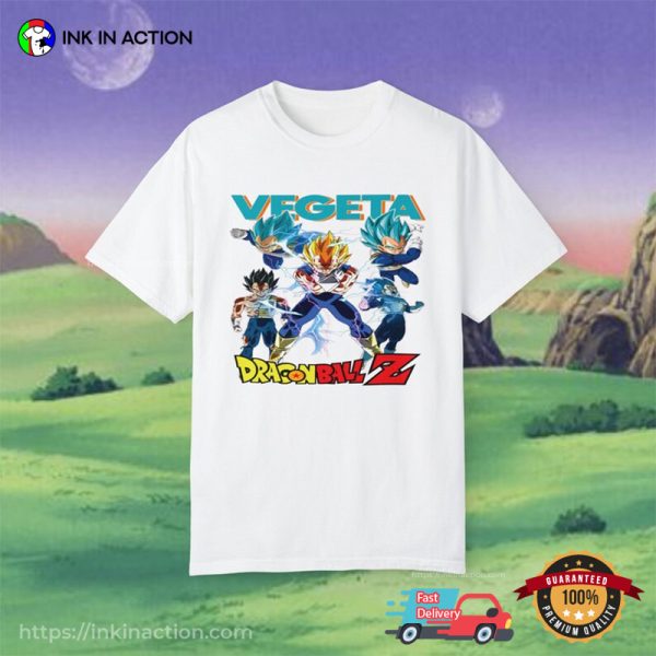 Vintage DBZ Manga Vegeta Super Saiyan T-Shirt