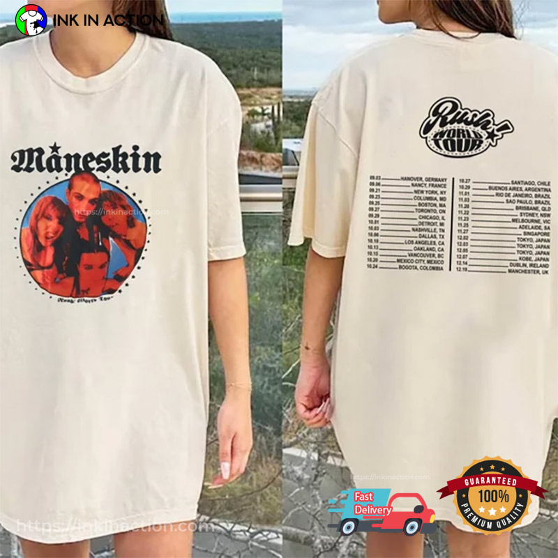 Maneskin バンドTシャツ M 2023 World Tour 日本公演 MÅNESKIN マネスキン JAPAN ツアー Tシャツの通販 by RUBY