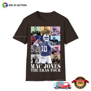 Vintage Patriots Mac Jones The Eras Tour Football Shirt