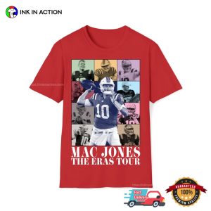 Vintage patriots mac jones The Eras Tour Football Shirt 3