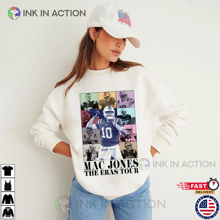 Vintage Patriots Mac Jones The Eras Tour Football Shirt Print your