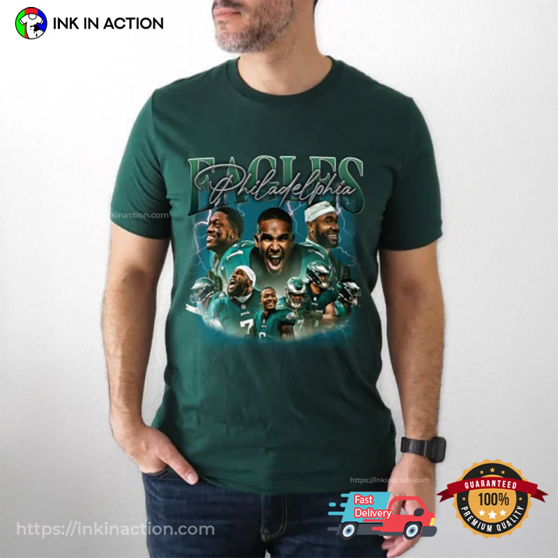 I Love The Eagles Funny Shirt, Eagles NFL Merch - Ink In Action
