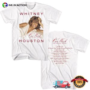 Whitney Houston One Wish Holiday Adult 2 Sides T-Shirt