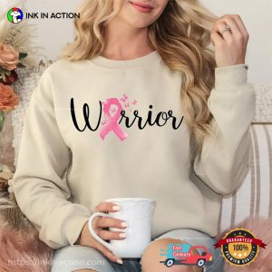 Warrior Cancer Awareness Pink Ribbon Shirt